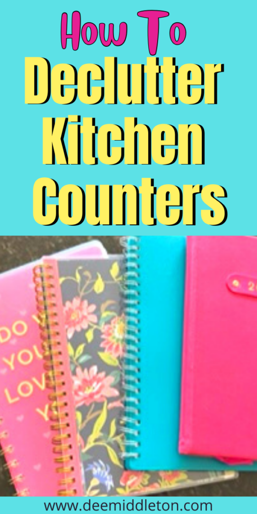 How to Declutter Kitchen Counters (6 easy steps) - kitchen top organization, kitchen counter organization, kitchen counter ideas organizing, kitchen counter decor and organization, organizing kitchen countertops clutter, clutter control, organize kitchen, declutter kitchen counter, declutter countertops
