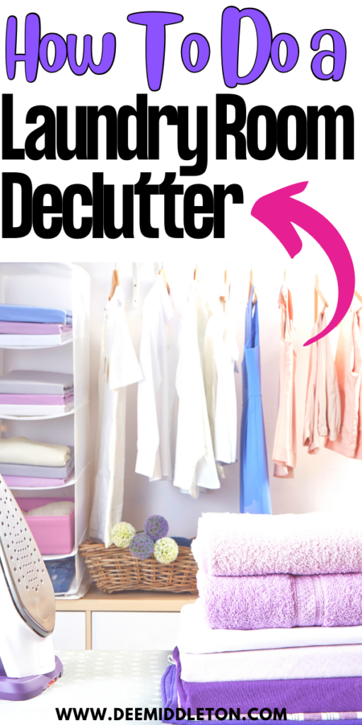 Laundry room declutter