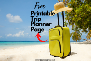 Printable Trip Planner Page