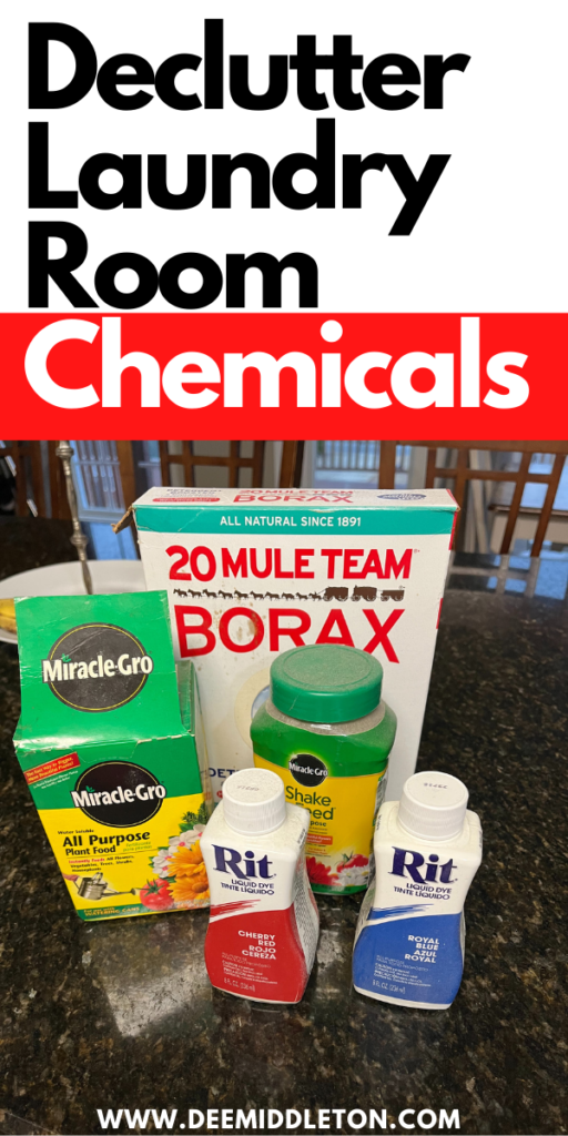 Declutter Laundry Room Chemicals