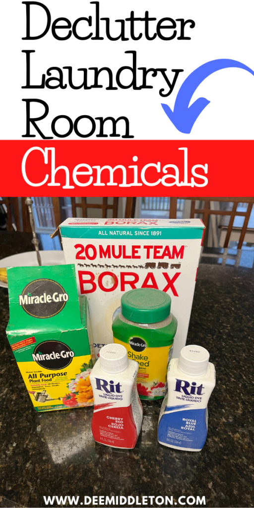 Declutter Laundry Room Chemicals