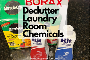 Declutter Laundry Room Chemicals