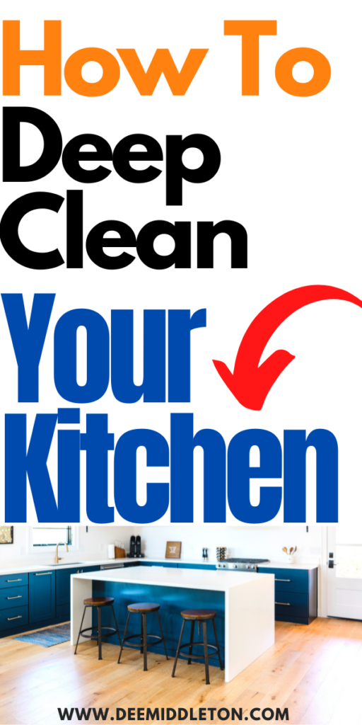 Kitchen Deep Clean - Cleaning List For KitchenClean The Kitchen ChecklistWeekly Kitchen Cleaning ChecklistClean Kitchen ChecklistDetailed Cleaning ListKitchen Clean ListMaster Cleaning ChecklistHow To Clean The KitchenWeekly Deep Cleaning Checklist