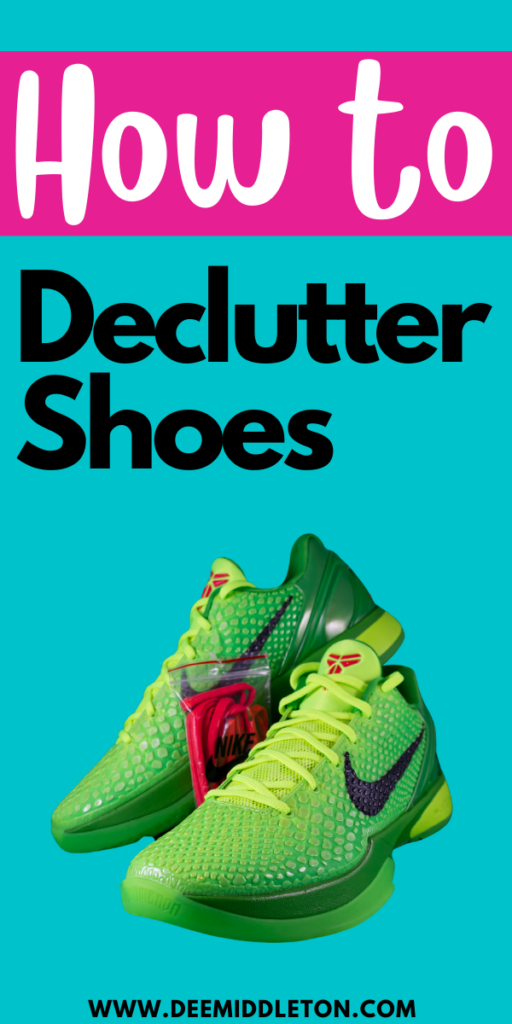 declutter shoes