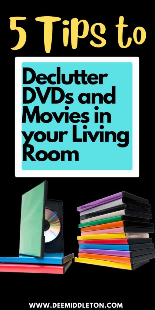 Declutter DVDs and Movies in your Living Room