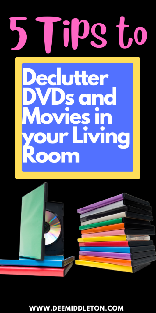 Declutter DVDs and Movies in your Living Room