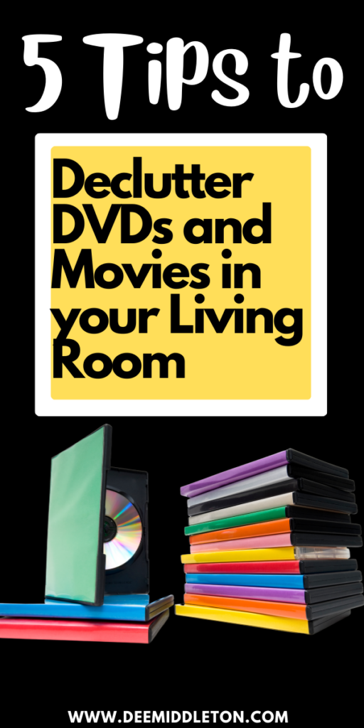Declutter DVDs and Movies in your Living Room
