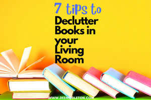 Declutter Books in your Living Room