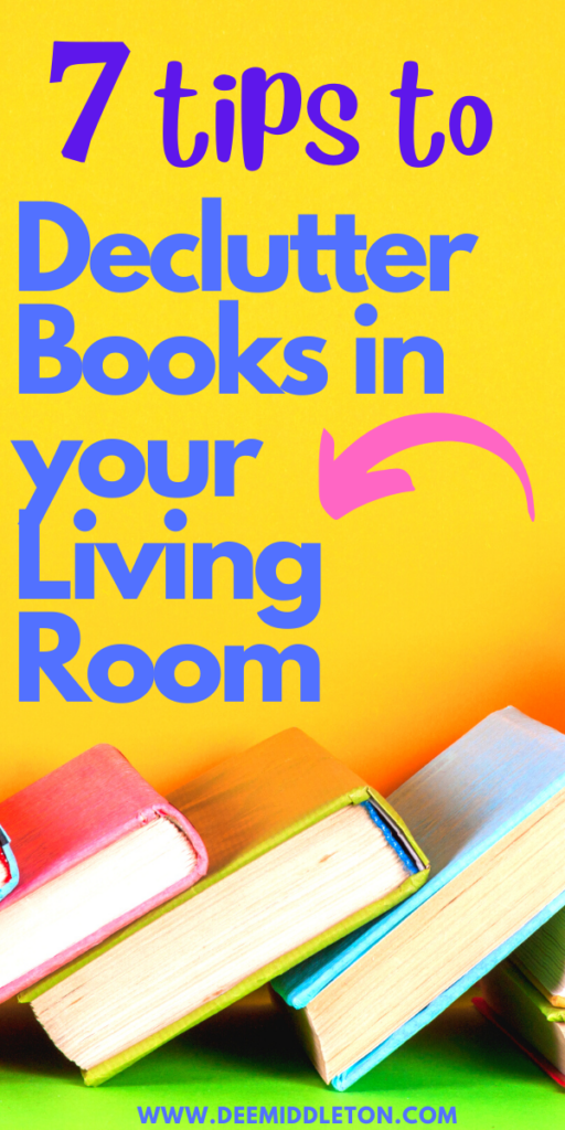 Declutter Books in your Living Room