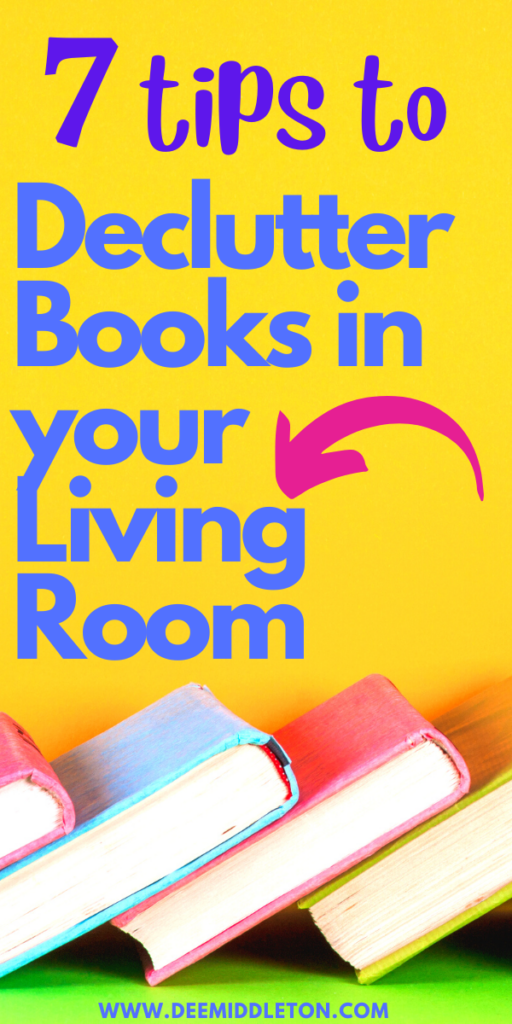 Declutter Books in your Living Room