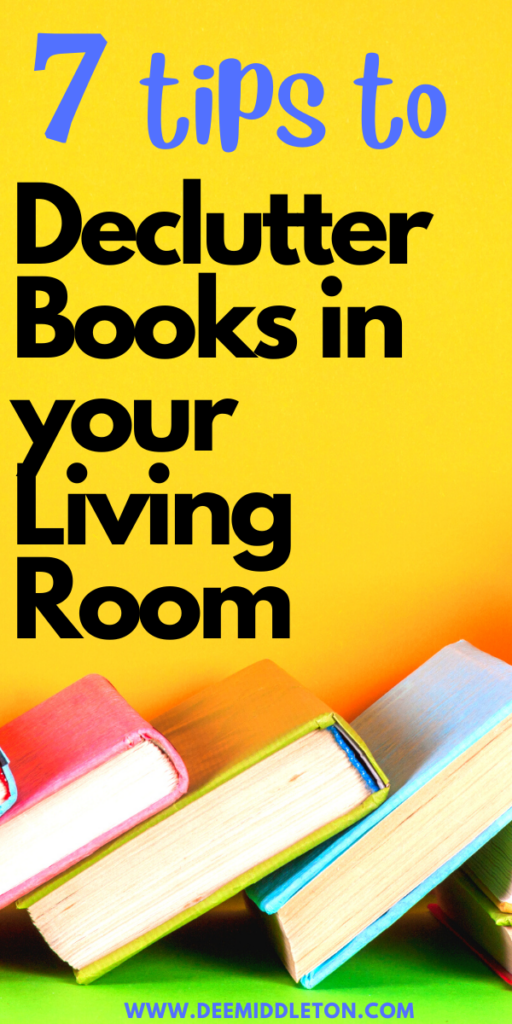 Declutter Books in your Living Room