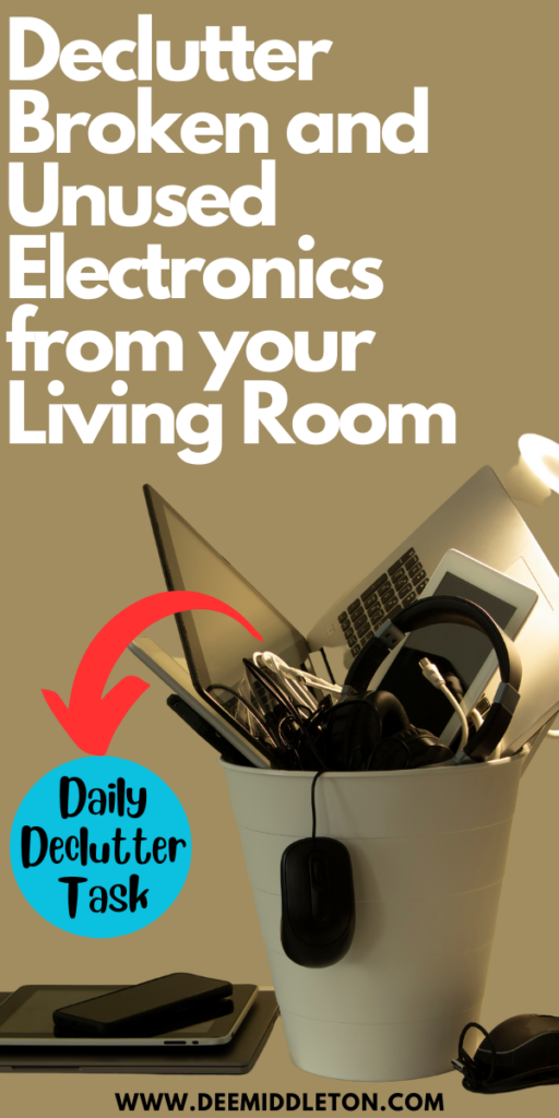Declutter Broken and Unused Electronics from your Living Room