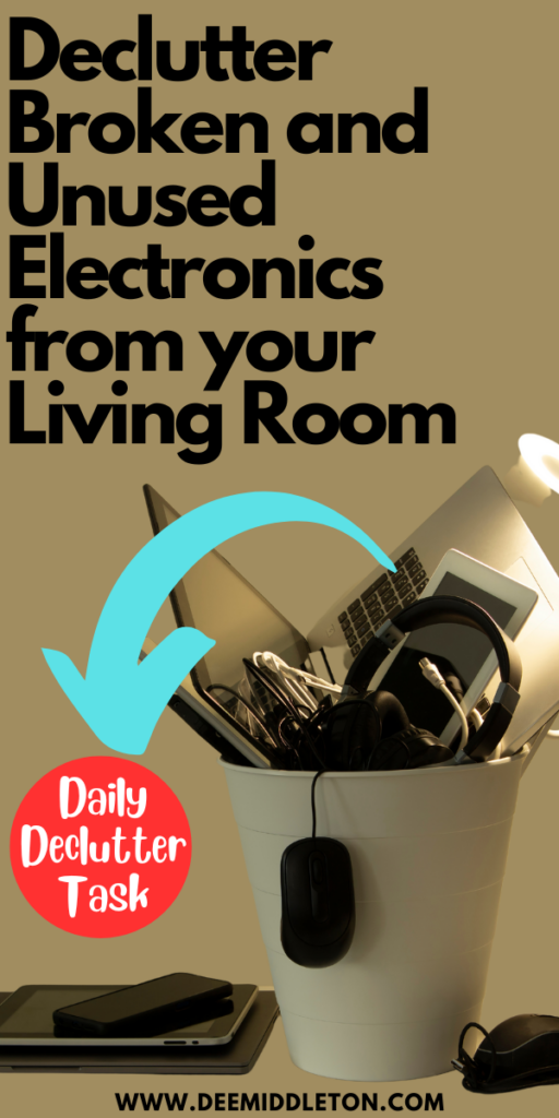 Declutter Broken and Unused Electronics from your Living Room