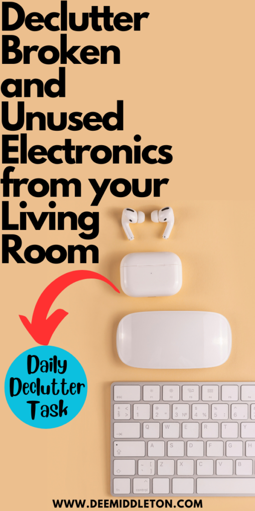 Declutter Broken and Unused Electronics from your Living Room