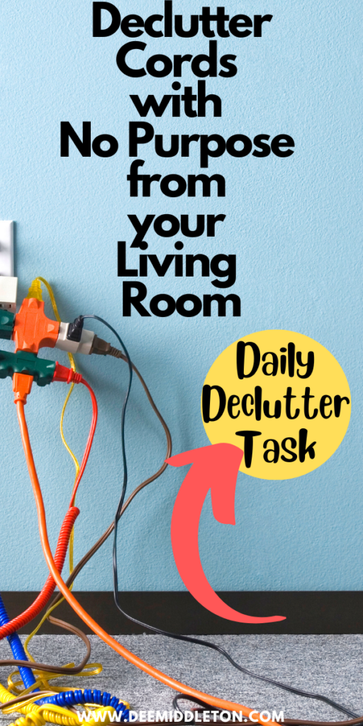 Declutter Cords with No Purpose from your Living Room
