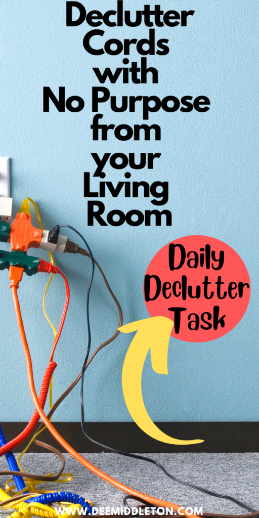 Declutter Cords with No Purpose from your Living Room