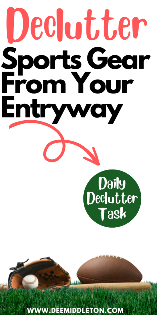 Declutter Sports Gear From Your Entryway