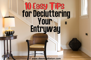 10 Easy Tips for Decluttering Your Entryway- Office Desk OrganizationDeclutter ChallengeDeclutter HomeGetting Rid Of ClutterDecluttering IdeasClutter Free HomeDeclutter And OrganizeDeclutter Your LifeDecluttering Tips