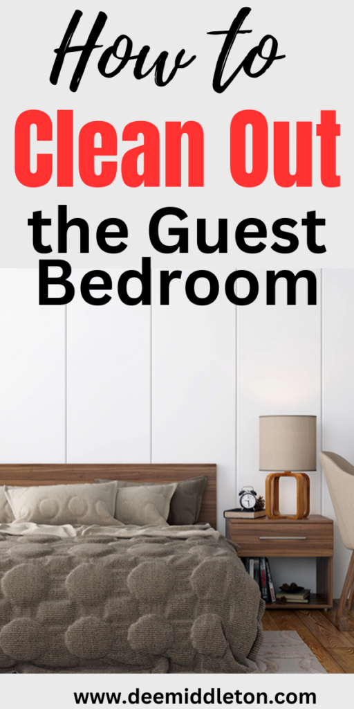 How to Clean Out the Guest Bedroom - How To Deep Clean Your RoomClean Room ChecklistRoom Cleaning TipsMessy BedroomCherry BedroomDirty RoomCleaning My RoomHouse Cleaning ChecklistClean Bedroom