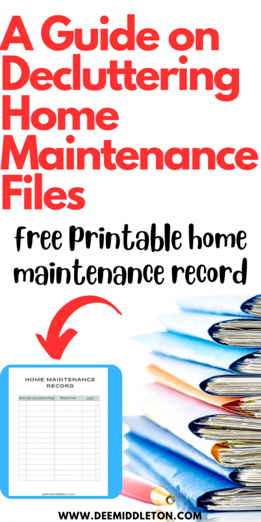 A Guide on Decluttering Home Maintenance Files