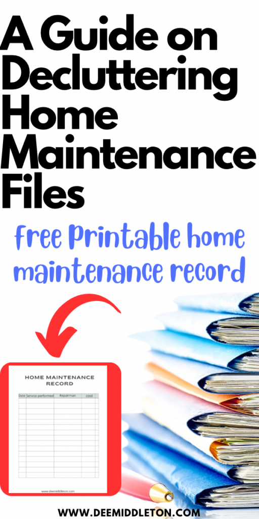 A Guide on Decluttering Home Maintenance Files