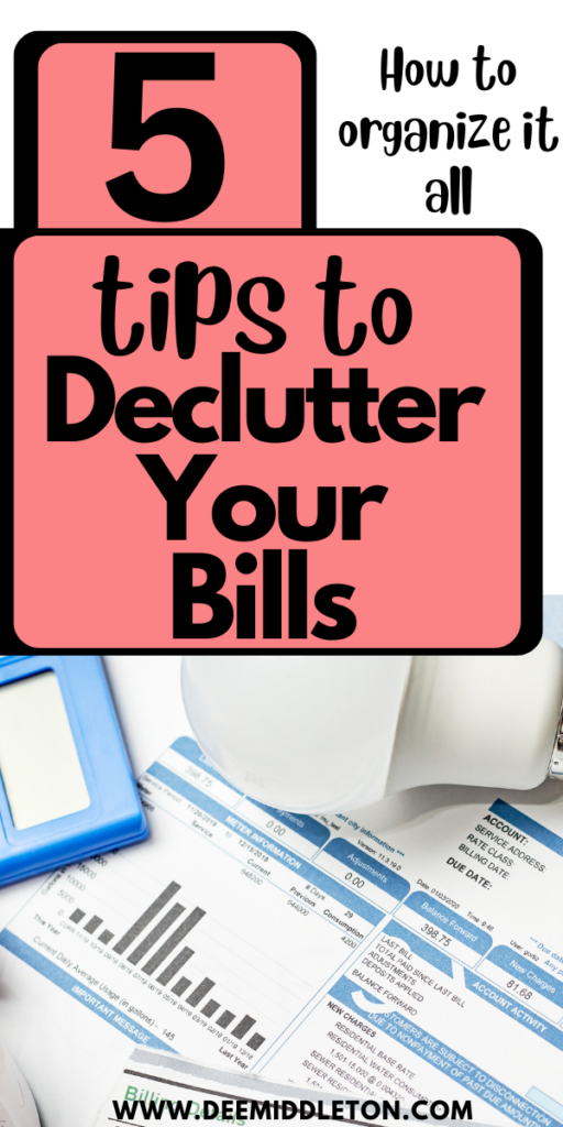 Declutter Your Bills