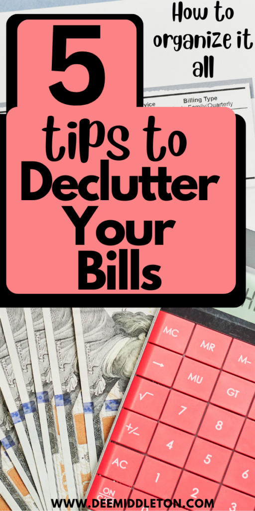 Declutter Your Bills