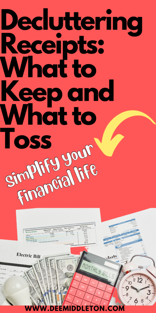 Decluttering Receipts What to Keep and What to Toss