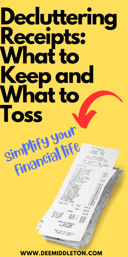 Decluttering Receipts What to Keep and What to Toss