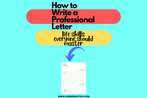 How to Write a Professional Letter