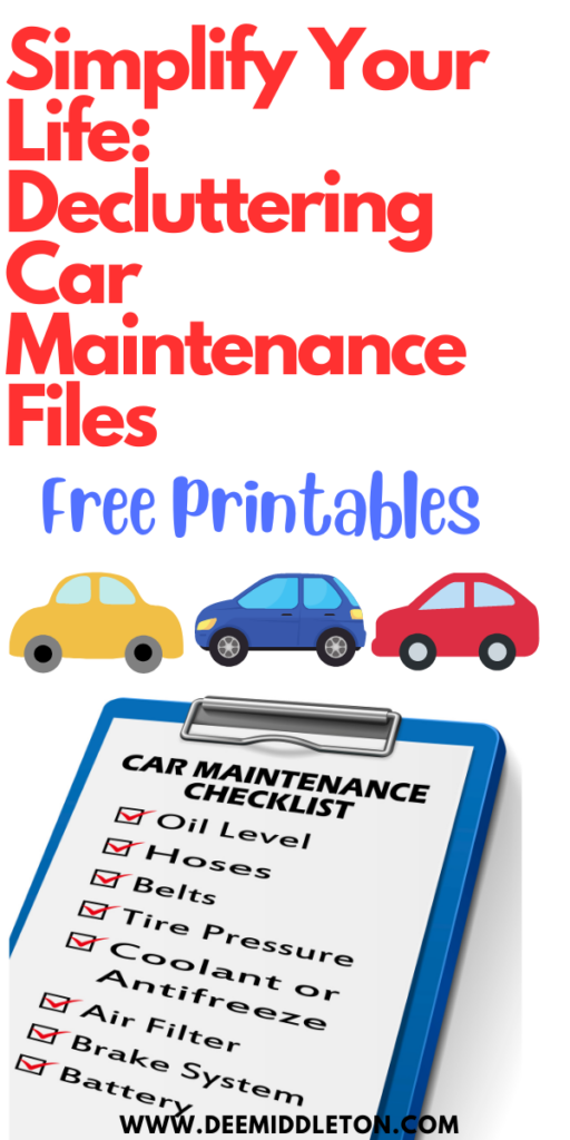 Simplify Your Life: Decluttering Car Maintenance Files for Easy Management