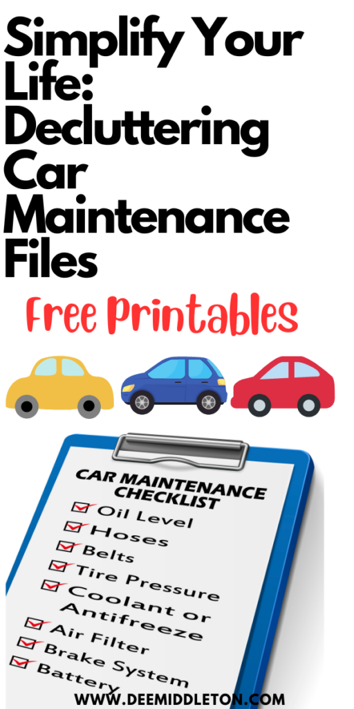 Simplify Your Life: Decluttering Car Maintenance Files for Easy Management