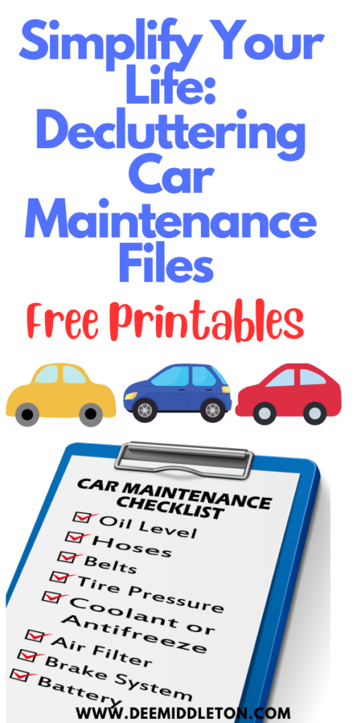 Simplify Your Life: Decluttering Car Maintenance Files for Easy Management