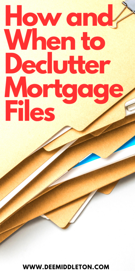 How and When to Declutter Mortgage Files - How To Declutter PapersOrganizing DocumentsWhat Papers Do I Need To KeepPaper StackDecluttering PaperworkOrganizing Paper ClutterDecluttering PaperHow To Declutter Paper PilesTips For Reducing Paper Clutter