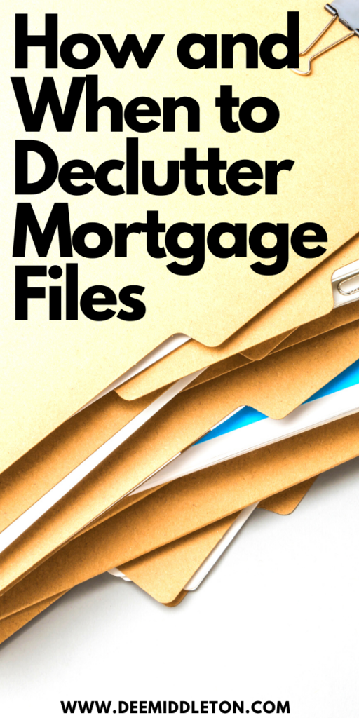 How and When to Declutter Mortgage Files - How To Declutter PapersOrganizing DocumentsWhat Papers Do I Need To KeepPaper StackDecluttering PaperworkOrganizing Paper ClutterDecluttering PaperHow To Declutter Paper PilesTips For Reducing Paper Clutter