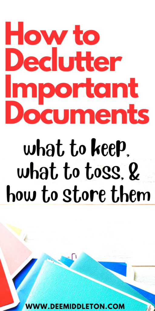 How to Declutter Important Documents