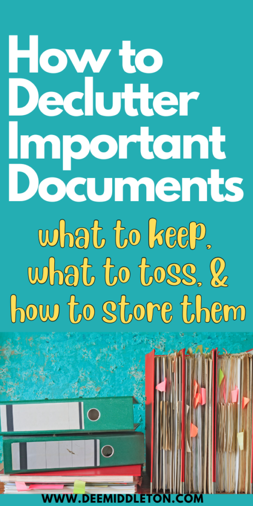How to Declutter Important Documents