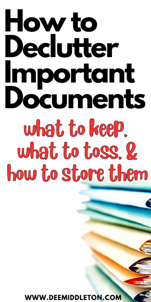 How to Declutter Important Documents