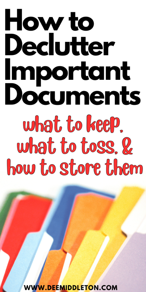 How to Declutter Important Documents