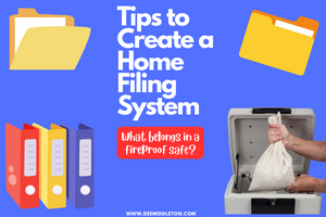 Tips to Create a Home Filing System