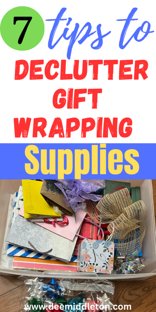 7 Tips to Declutter Gift Wrapping Supplies