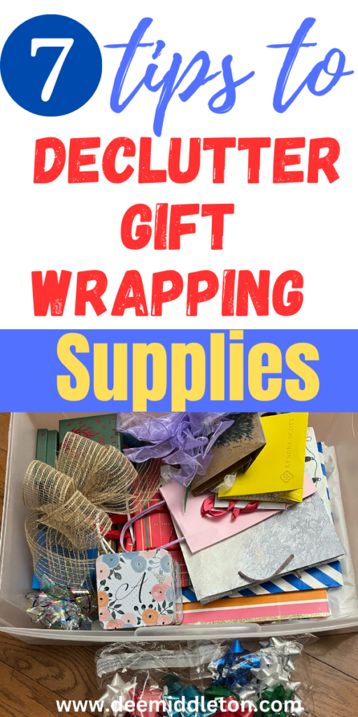 7 Tips to Declutter Gift Wrapping Supplies