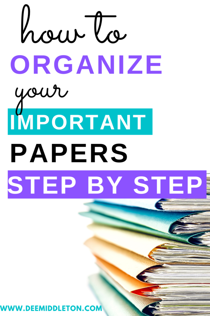 How to Organize Important Papers