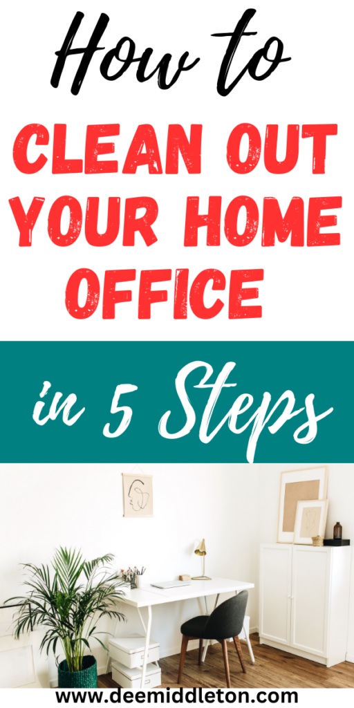 How to Clean Out Your Home Office - Cleaning Clutter Organizing IdeasOrganization Ideas For The Home ClutterClear The ClutterSmall House TipsOrganizing Cluttered HouseMinimalism DeclutterStart DeclutteringDeclutter HouseDecluttering And Organizing