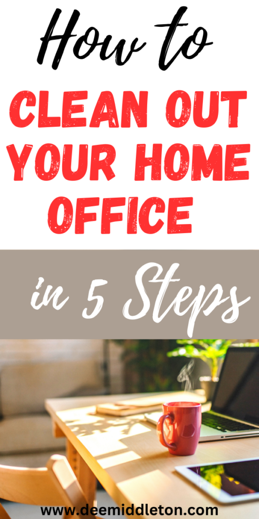 How to Clean Out Your Home Office - Cleaning Clutter Organizing IdeasOrganization Ideas For The Home ClutterClear The ClutterSmall House TipsOrganizing Cluttered HouseMinimalism DeclutterStart DeclutteringDeclutter HouseDecluttering And Organizing