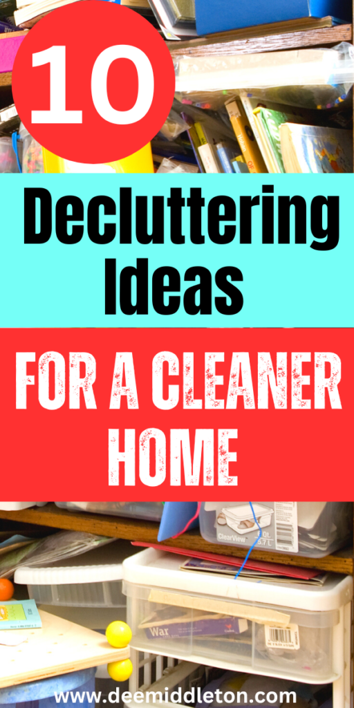 10 Decluttering Ideas for a Cleaner Home - Things To DeclutterHow To Be More OrganizedDeclutter ChecklistDeclutter ChallengeBe More OrganizedDeclutter HomeOrganization And CleaningDecluttering IdeasHouse Cleaning Checklist