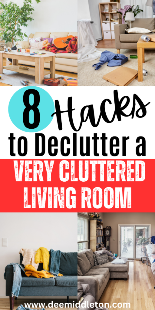 8 Hacks to Declutter a Very Cluttered Living Room- Declutter Small HouseDeclutter Decision TreeMinimalist Clean OutDeclutter In A Weekend30 Days To Declutter Your HouseTips On Decluttering HouseBedroom Declutter ListMinimalist Checklist Free PrintableDecluttering And Organizing Home