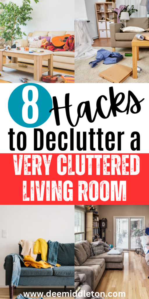 8 Hacks to Declutter a Very Cluttered Living Room- Declutter Small HouseDeclutter Decision TreeMinimalist Clean OutDeclutter In A Weekend30 Days To Declutter Your HouseTips On Decluttering HouseBedroom Declutter ListMinimalist Checklist Free PrintableDecluttering And Organizing Home