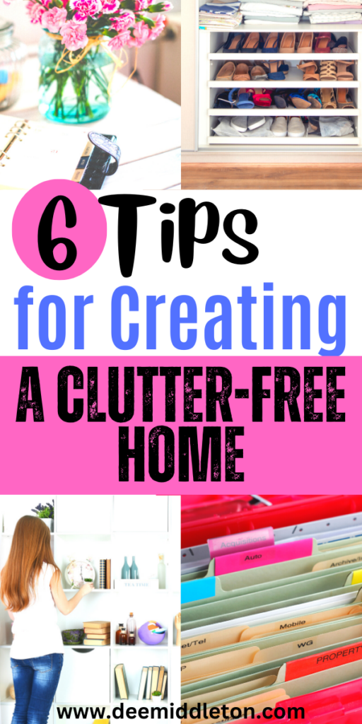 6 Tips for Creating a Clutter-Free Home - 2026 Declutter ListTo Do List For HomeEliminate ClutterDecluttering Room By RoomDeclutter StorageDeclutter ListsDeclutter Room By RoomHow To Organize ClutterOrganization Lists Printables