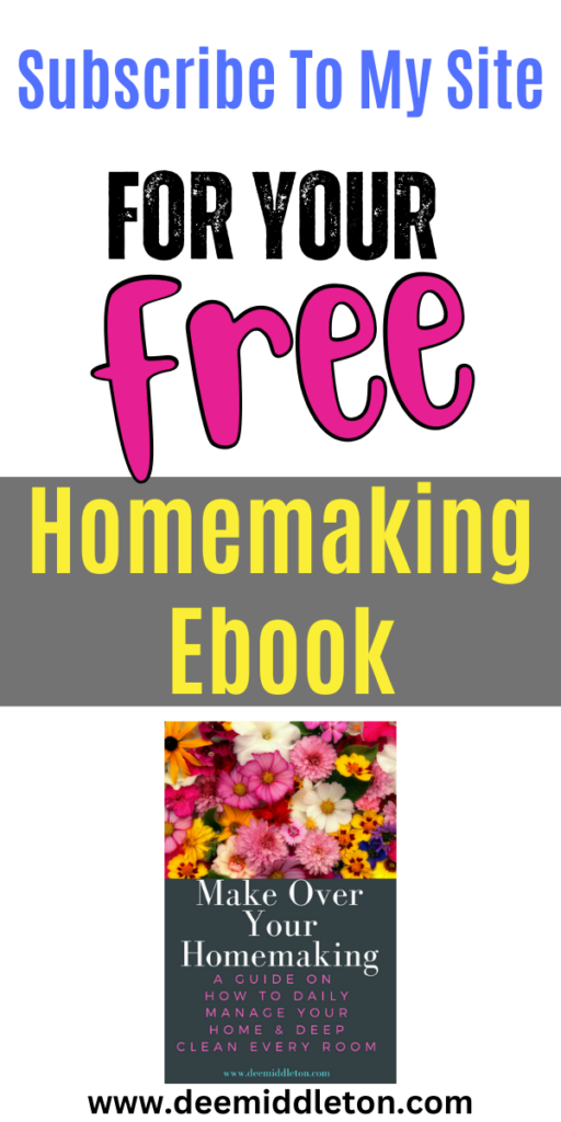 Subscribe To My Site: Free Homemaking Ebook